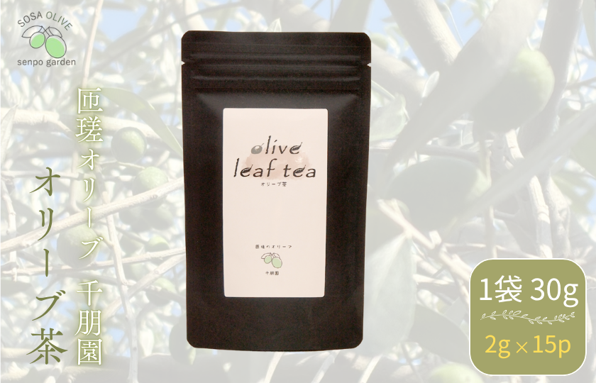 匝瑳オリーブ 千朋園　オリーブ茶　1袋 30g（2g×15パック） ／ お茶 オリーブ茶 オリーブ オレウロペイン ポリフェノール ティーバッグ