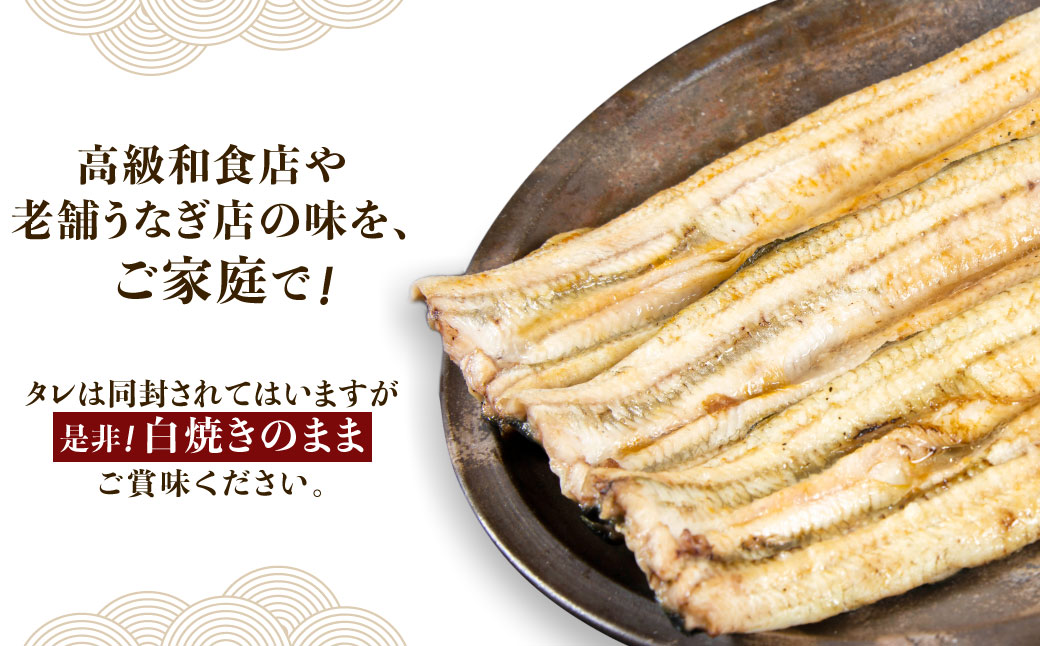 戸村川魚店の国産うなぎ 白焼き特大サイズ 3尾 セット / KTRY003 うなぎ 国産うなぎ 鰻 国産鰻 ウナギ 国産ウナギ 白焼 白焼き