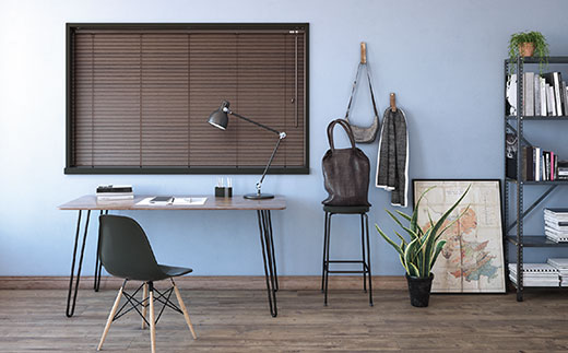 ウッドブラインド　幅1610～1800×高さ300～1000mm SMBF004