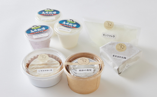 【国際チーズコンテスト受賞製品入り!】高秀牧場のてづくりナチュラルチーズセット(6種7個)【配送不可地域：離島】