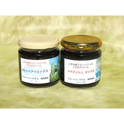 いすみ産(自家農園)ブルーベリーのこだわりジャム4種6個セット(各180g)