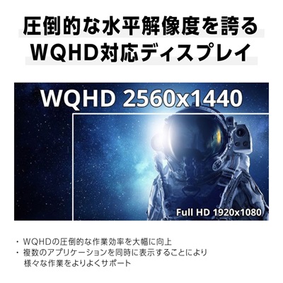 ゲーミングモニター27型ワイド WQHD(2560x1440)165Hz対応リファビッシュ品