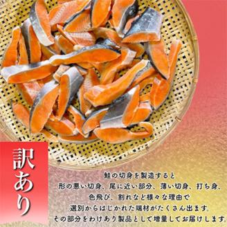 【訳あり】人気の海鮮お礼品 チリ産 定塩 塩銀鮭切り落とし(端材)約3kg【配送不可地域：離島】