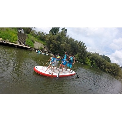 家族4人でSUPリバークルーズ体験(大人2名様+子供2名様)