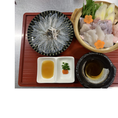 外房大原港水揚げ　天然トラフグ　刺身、鍋セット【配送不可地域：離島】