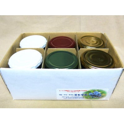 いすみ産(自家農園)ブルーベリーのこだわりジャム4種6個セット(各180g)