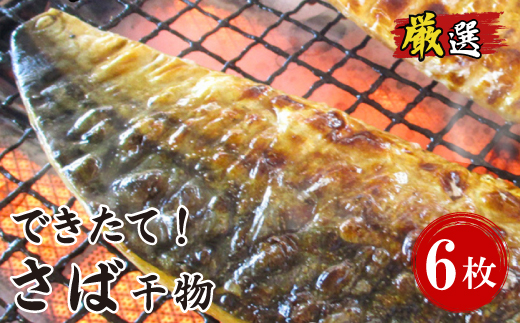 できたて干物!!さば6切れ【配送不可地域：離島】