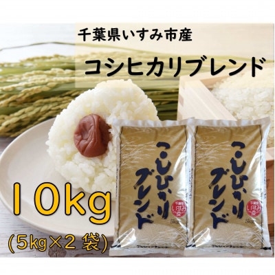 【千葉県いすみ市産】コシヒカリブレンド　精米10kg(5kg×2袋)