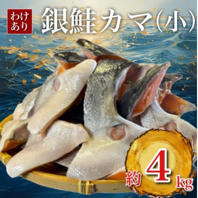 【訳あり】銀鮭カマ(小) 約4kg【配送不可地域：離島】