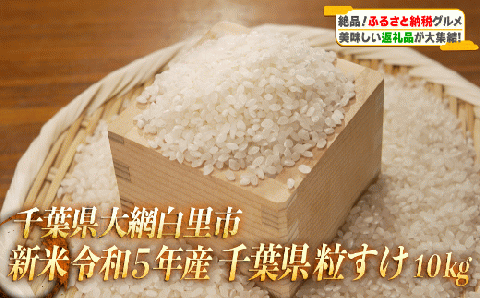 令和7年産 千葉県産「粒すけ」10kg（5kg×2袋） A006