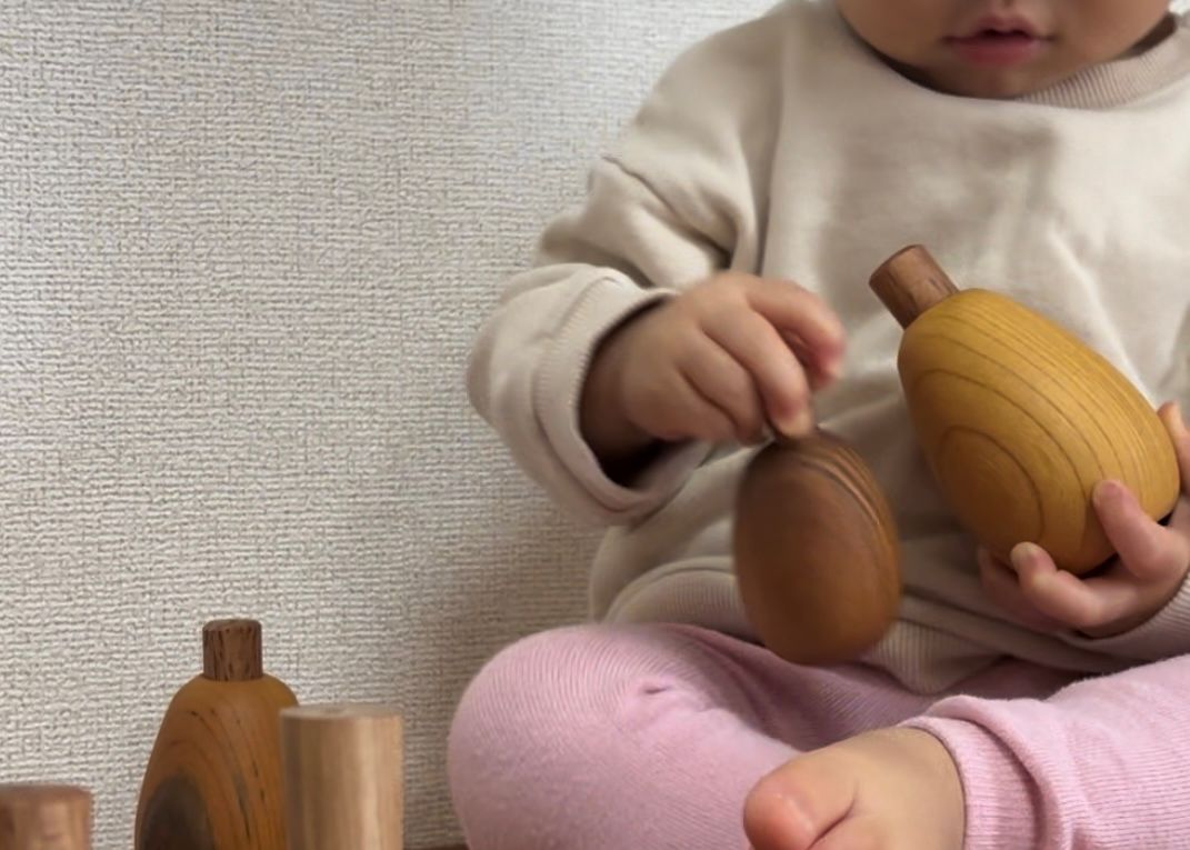 木のおもちゃ びわの実（中）AO021