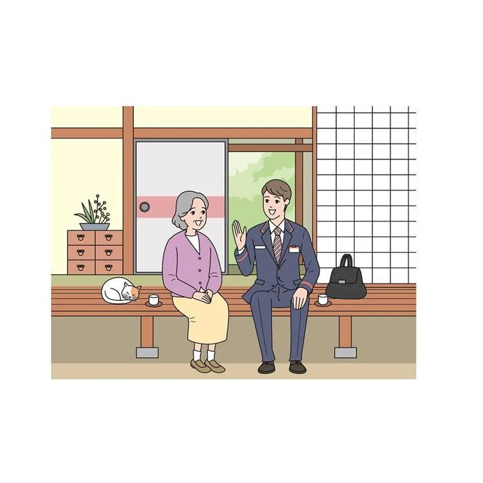 郵便局のみまもり訪問サービス(12か月コース)[004-a003]