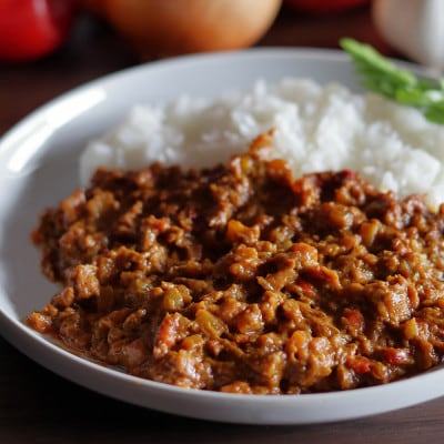 元気豚とたっぷり野菜のスパイシーキーマカレーセット(150g×8パック)【配送不可地域：離島・沖縄県】