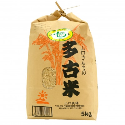 山口さんちの【令和7年産】多古米コシヒカリ(玄米)5kg【配送不可地域：離島・沖縄県】