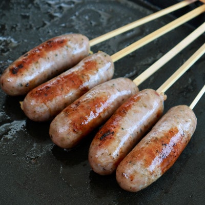 訳あり　元気豚 粗挽きハーブフランク 1.2kg【60g×10本入×2パック】【配送不可地域：離島・沖縄県】