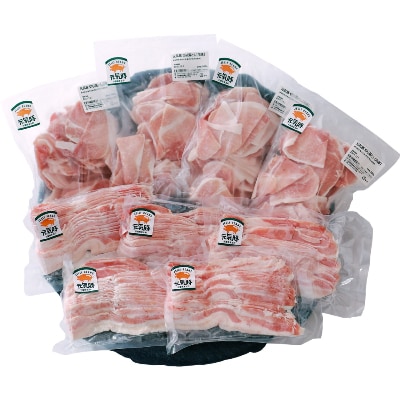 【農場直送】千葉県産三元豚　元気豚 切り落しとバラしゃぶしゃぶ用精肉セット 3kg【配送不可地域：離島・沖縄県】