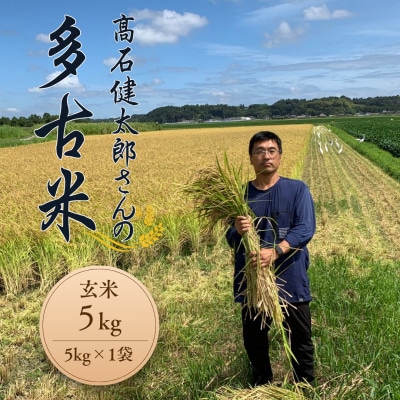 多古米セレクション　高石健太郎さんの多古米コシヒカリ　玄米5kg　令和7年産【配送不可地域：離島】