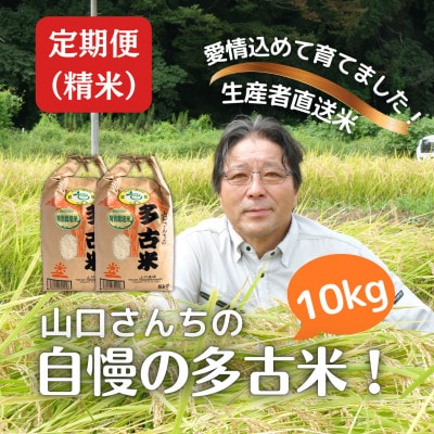 【毎月定期便】山口さんちの多古米コシヒカリ(精米)10kg全6回【配送不可地域：離島】