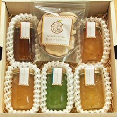 《横芝光町産》梨ジャムと梨のドライフルーツセット