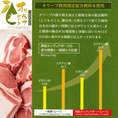 豚肉(精肉) オリヴィアポーク 豚肉セット1kg (生姜焼き用ロース・焼き肉バラ)  豚バラスライス【配送不可地域：離島】