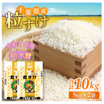 「令和7年産」千葉県産　粒すけ　精米10kg(5kg×2袋)