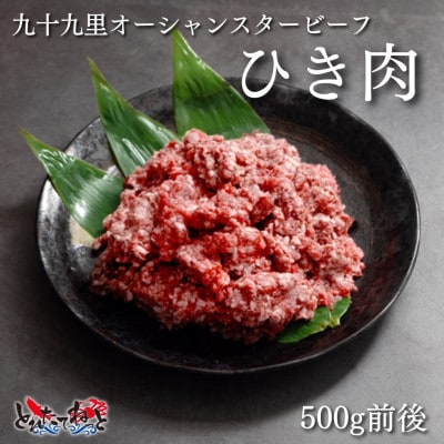 九十九里オーシャンスタービーフ赤身の牛挽肉500g×2パック【配送不可地域：離島】