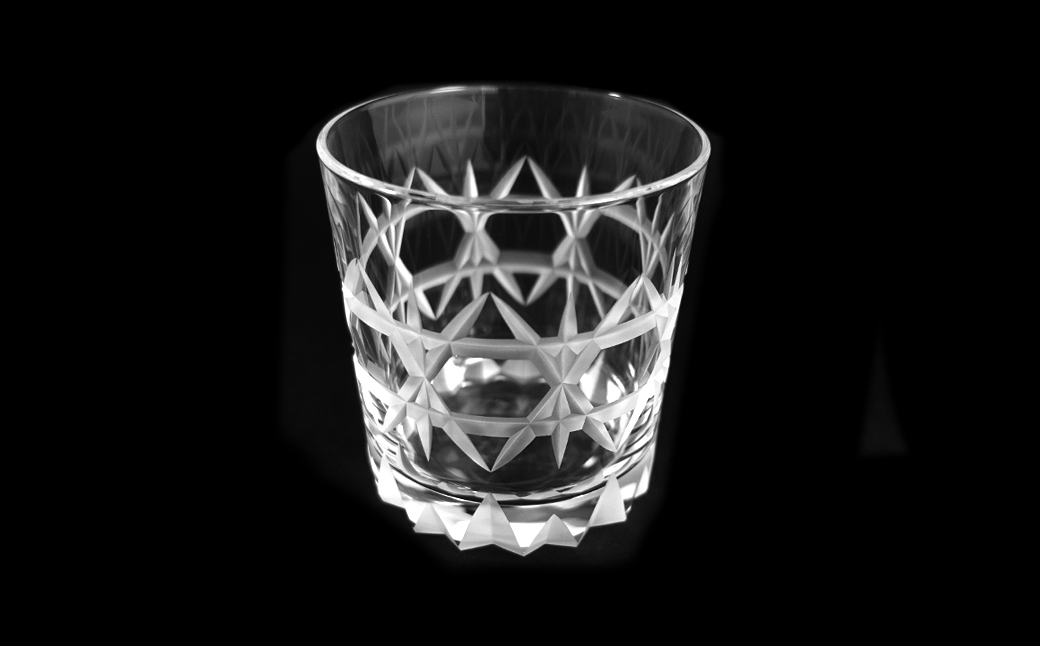 浅草切子 Bar’s Glass「ディーン オールド」2個セット 化粧箱入り