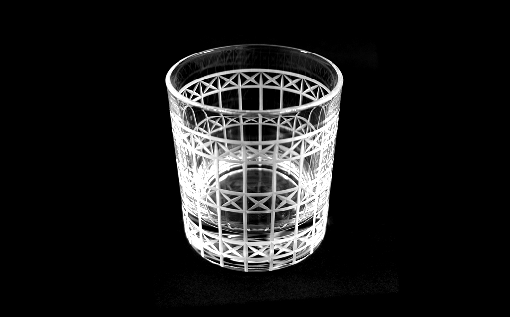 浅草切子 Bar’s Glass「バッキンガム オールド」2個セット 化粧箱入り