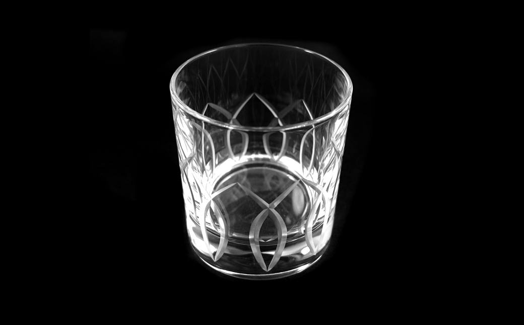 浅草切子 Bar’s Glass「パイン オールド」2個セット 化粧箱入り