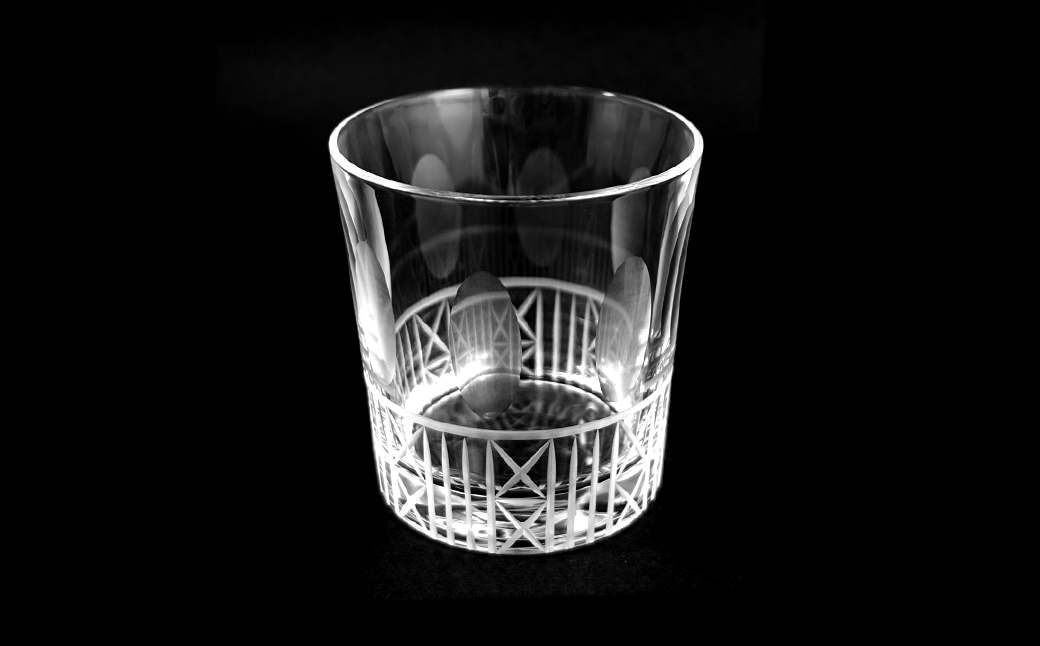 浅草切子 Bar’s Glass「ブリティッシュ オールド」2個セット 化粧箱入り
