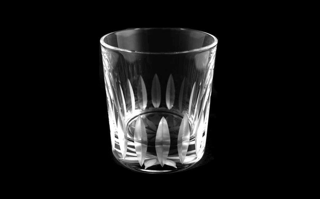 浅草切子 Bar’s Glass「フロリスト オールド」2個セット 化粧箱入り