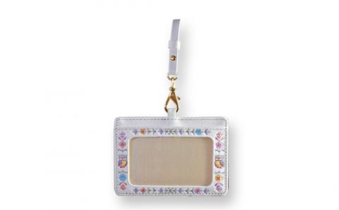 【浅草文庫】IDケース〈ふくろう柄〉(カラー：サンライズ) サンライズ（ピンク系）