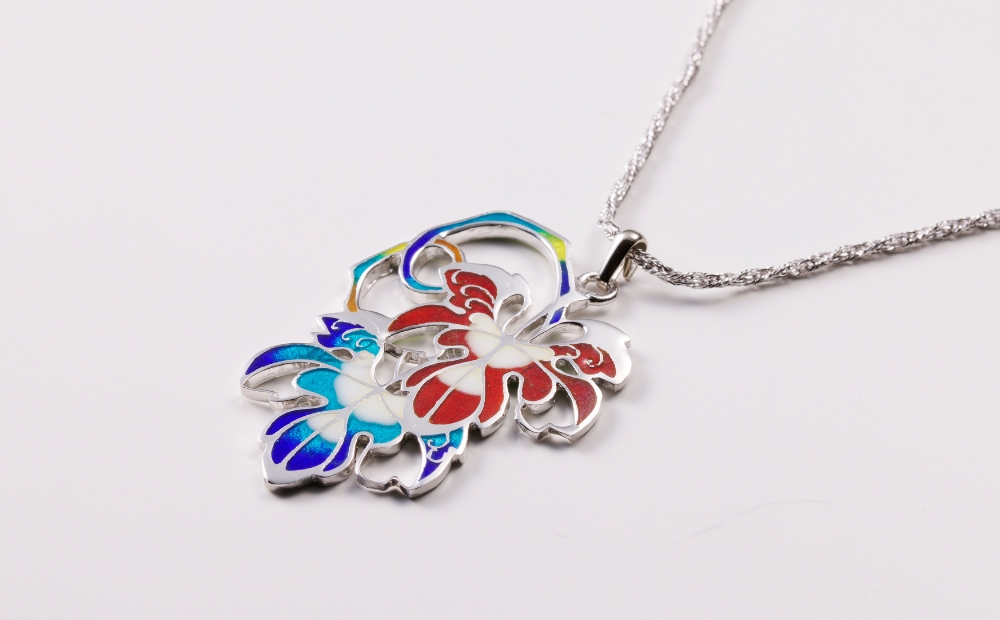 七宝純銀ペンダント