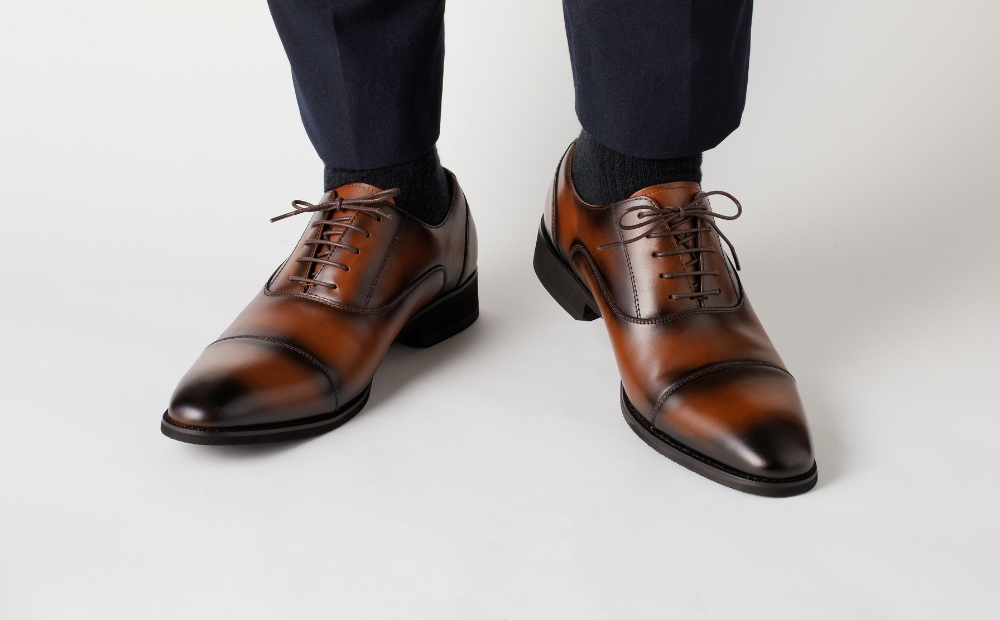 【匠の靴】超軽量＆履き心地抜群な本革ビジネスシューズAF-01(サイズ：27.0cm、カラー：ダークブラウン) ダークブラウン 27.0cm