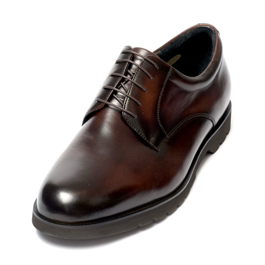 【匠の靴】超軽量 幅広6E本革ビジネスシューズTT-24S (サイズ：27.5cm、カラー：ダークブラウン) ダークブラウン 27.5cm
