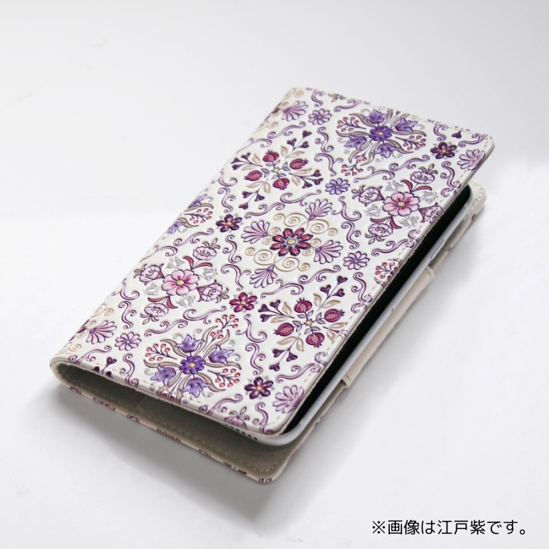 【浅草文庫】スマホケース オリエント柄(カラー：ブルー) ブルー