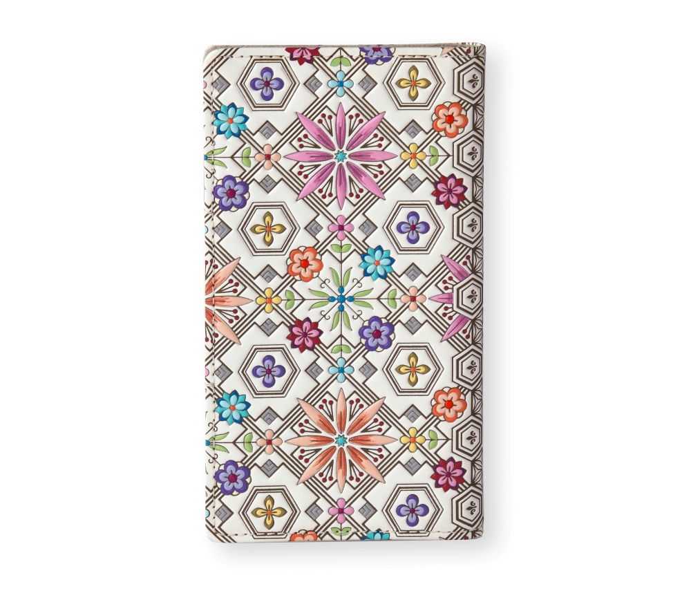 【浅草文庫】スマホケース 花菱柄(カラー：ピンク) ピンク