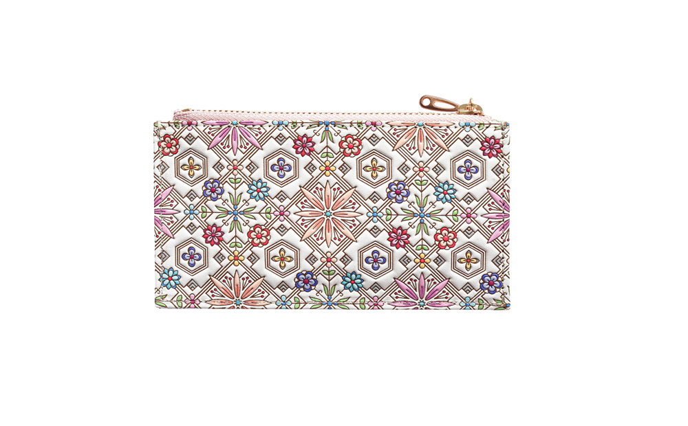 【浅草文庫】フラグメントケース〈花菱柄〉(カラー：ピンク) ピンク