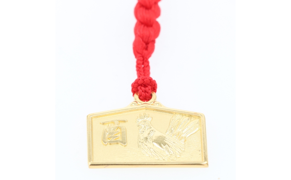 [K18] 干支絵馬根付 (12種) (柄：酉) 柄：酉