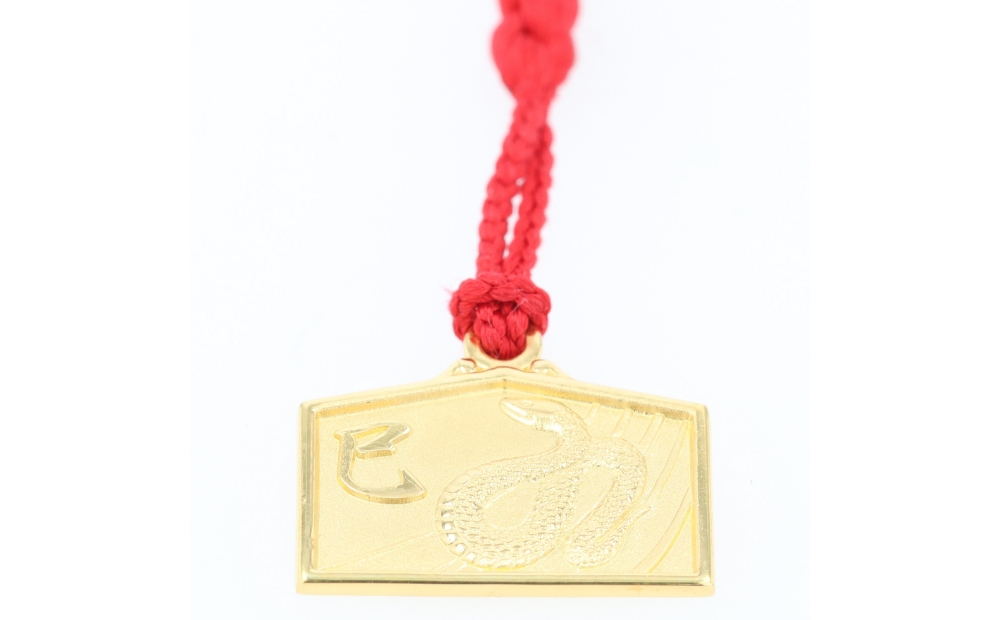 [K18] 干支絵馬根付 (12種) (柄：巳) 柄：巳