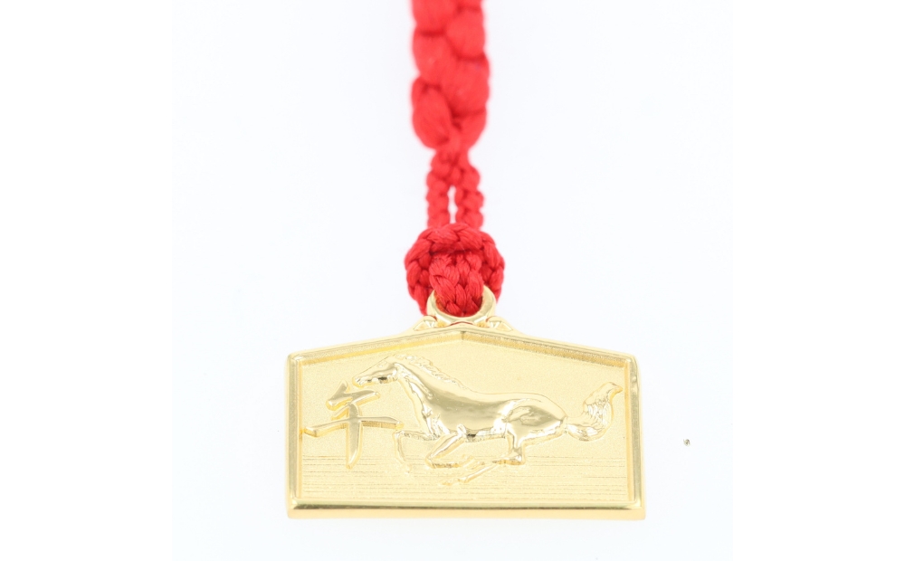 [K18] 干支絵馬根付 (12種) (柄：午) 柄：午