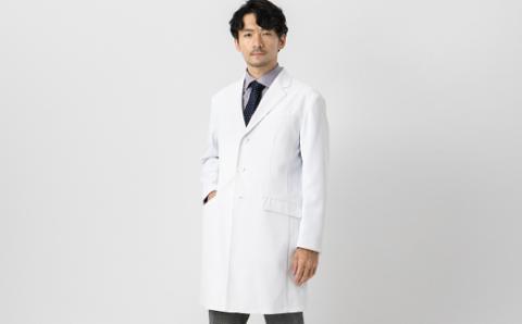 レピウスの白衣【メンズ】ブリティッシュトラッドテーラー3Bドクターコート / ネーム刺繍付き(サイズ：48サイズ) 48サイズ