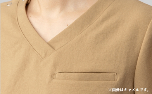 レピウスの白衣 【レディース】スクラブ リンクル / ネーム刺繍付き (カラー：キャメル、サイズ：XS) キャメル XS