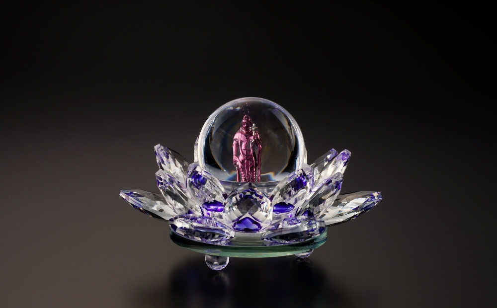 紫色の18金パープルゴールド観音像