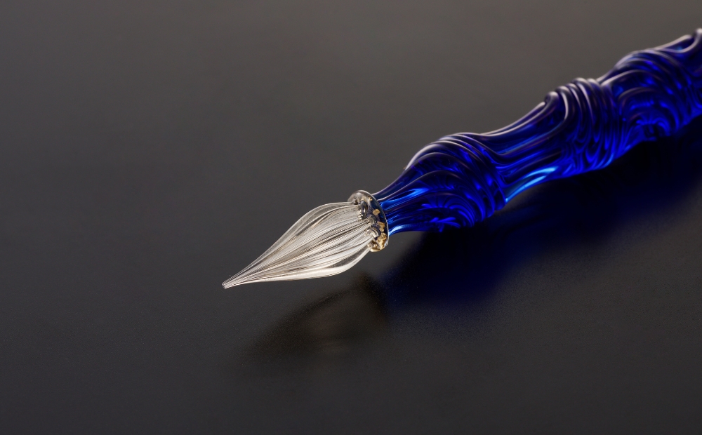 【ガラスペン】カネモオリジナル 軸径12mm (カラー：コバルトブルー) コバルトブルー