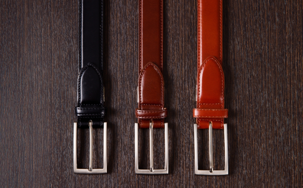 【牛革】メンズビジネスベルト（カラー：ブラック） ブラック