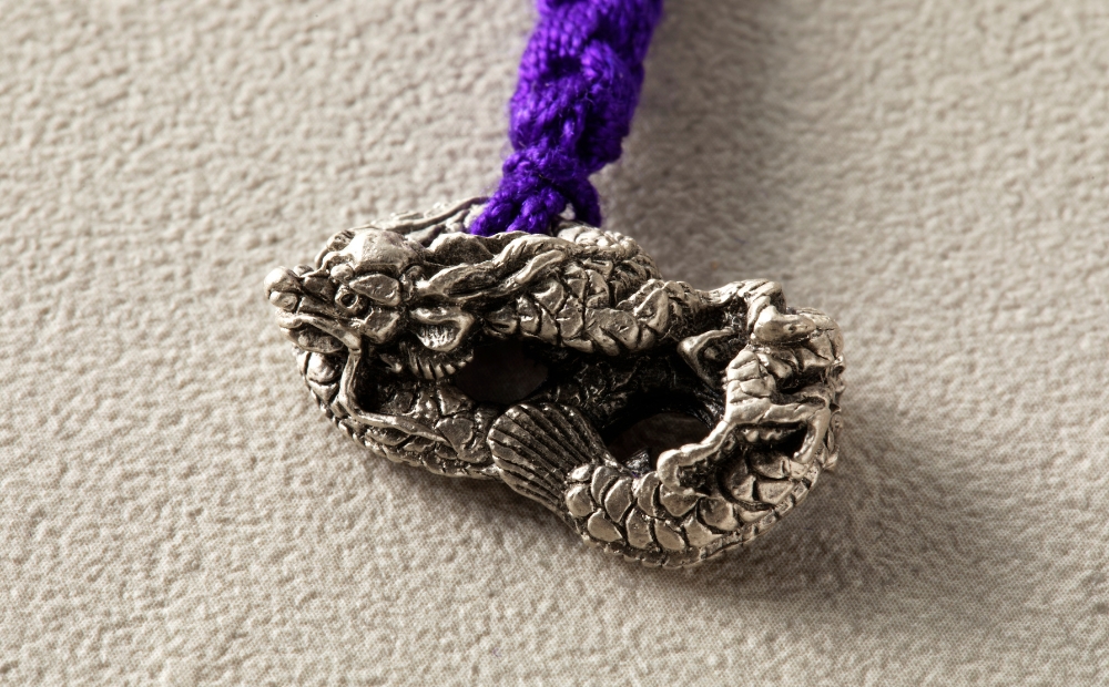 [銀製] 斎藤美洲 干支根付 辰