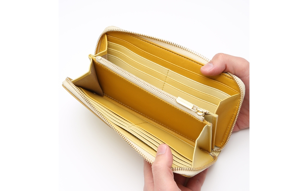 イロドリ ラウンド ロング ウォレット (カラー：フクハル) フクハル