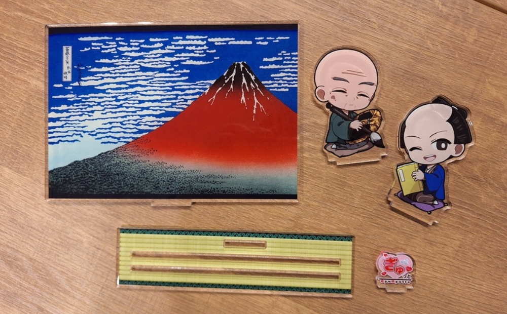 蔦重と浮世絵アクリルスタンド (種類：(2)蔦屋 重三郎・葛飾 北斎『富嶽三十六景 凱風快晴』)