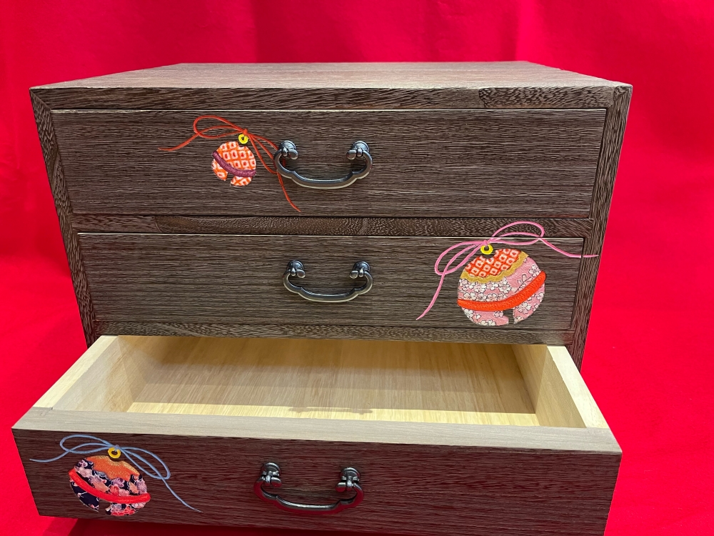 【箱長】A4サイズ三ッ引き出し